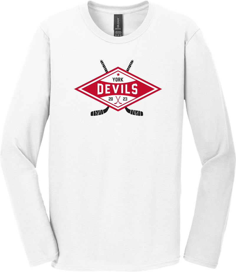 York Devils Softstyle Long Sleeve T-Shirt