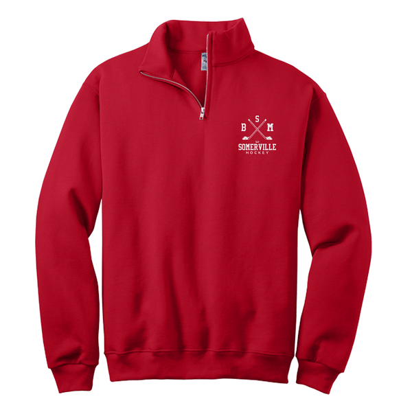 BSM Somerville NuBlend 1/4-Zip Cadet Collar Sweatshirt