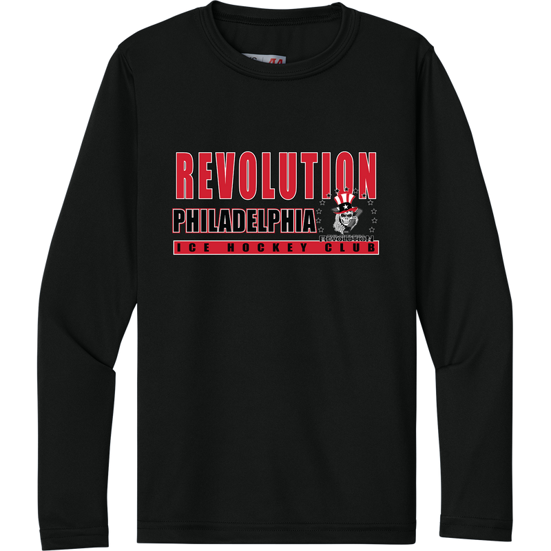 Phila Revolution Youth Cooling Performance Long Sleeve Tee