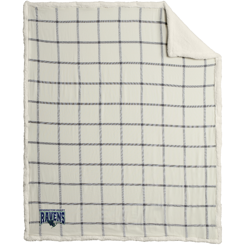 Kensington Valley Ravens Flannel Sherpa Blanket