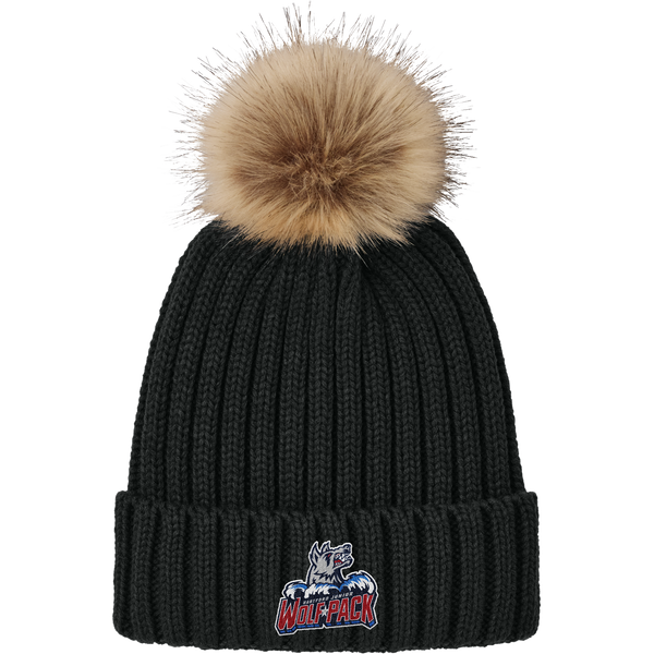 Hartford Jr. Wolfpack Faux Fur Pom Beanie