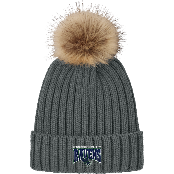 Kensington Valley Ravens Faux Fur Pom Beanie