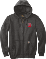 CT Bobcats Carhartt Midweight Hooded Zip-Front Sweatshirt