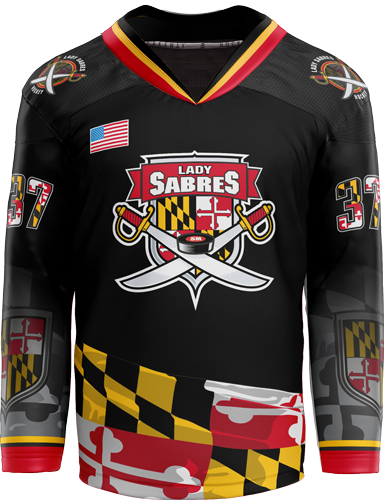 SOMD Lady Sabres Youth Goalie Sublimated Jersey