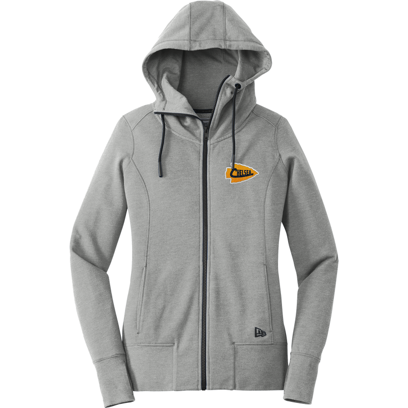 Chelsea Chiefs New Era Ladies Tri-Blend Fleece Full-Zip Hoodie