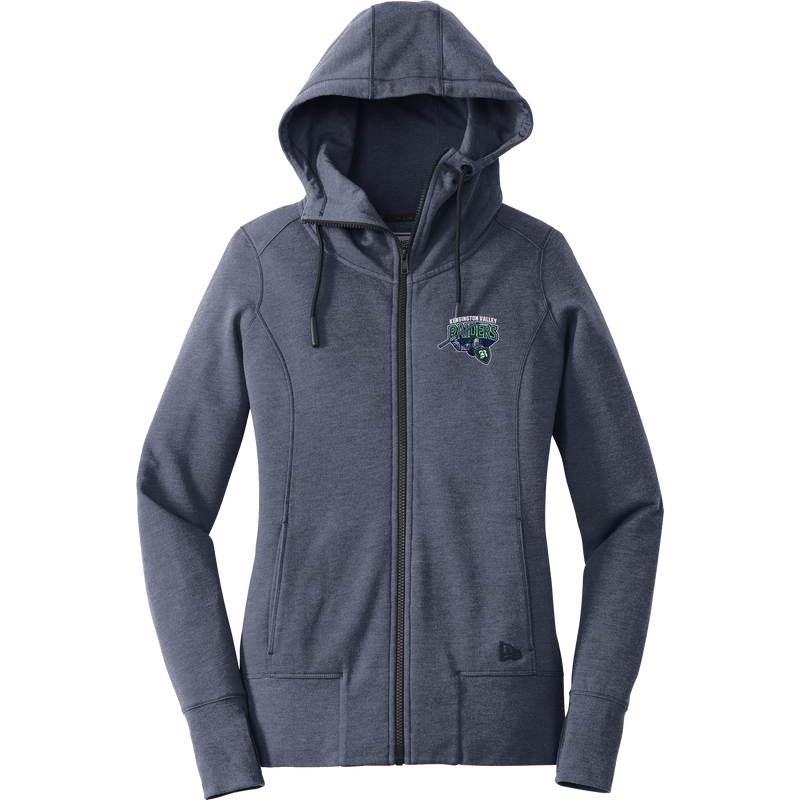 Kensington Valley Raiders New Era Ladies Tri-Blend Fleece Full-Zip Hoodie