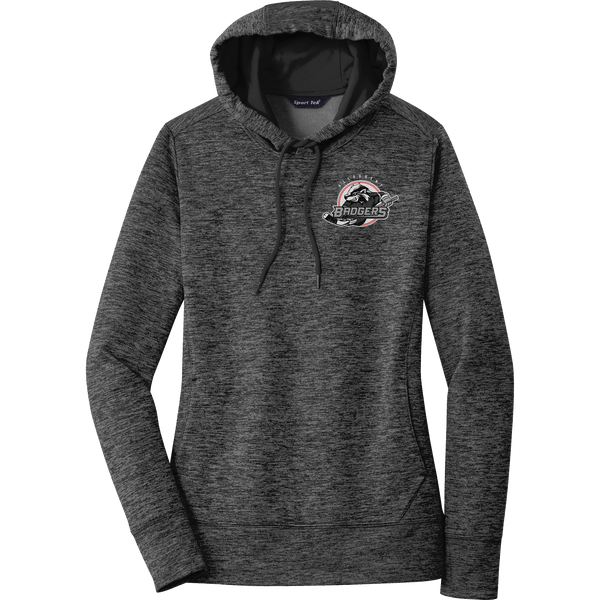 Allegheny Badgers Ladies PosiCharge Electric Heather Fleece Hooded Pullover