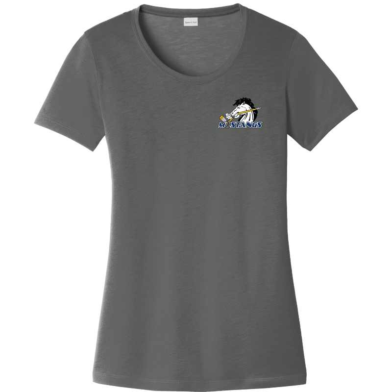 Mid-State Mustangs Ladies PosiCharge Competitor Cotton Touch Scoop Neck Tee