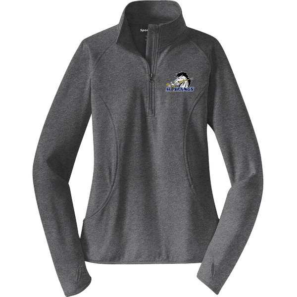 Mid-State Mustangs Ladies Sport-Wick Stretch 1/4-Zip Pullover