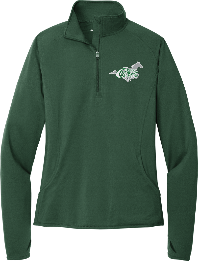 NJ Colts Ladies Sport-Wick Stretch 1/4-Zip Pullover