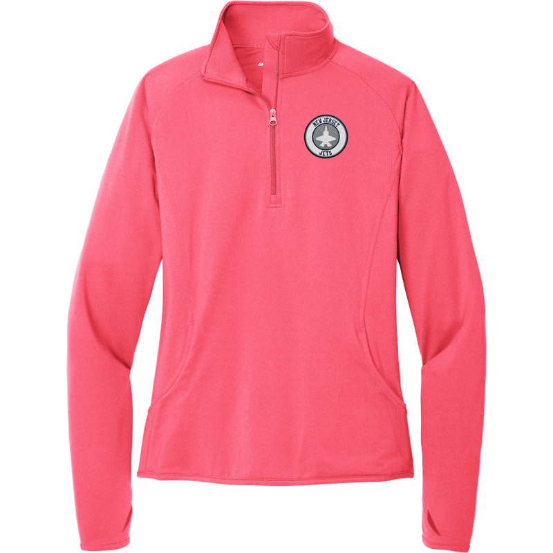 NJ Jets Ladies Sport-Wick Stretch 1/4-Zip Pullover