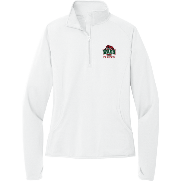 Wash U Ladies Sport-Wick Stretch 1/4-Zip Pullover