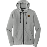 MD Jr. Black Bears New Era Tri-Blend Fleece Full-Zip Hoodie