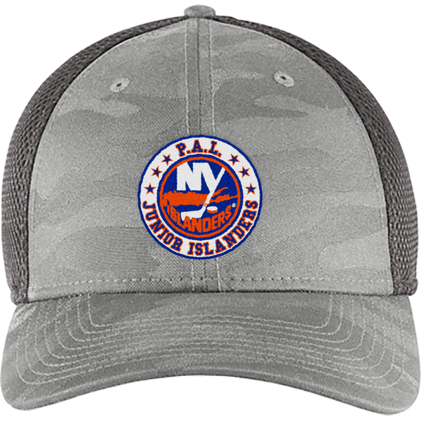 PAL Jr. Islanders New Era Tonal Camo Stretch Tech Mesh Cap