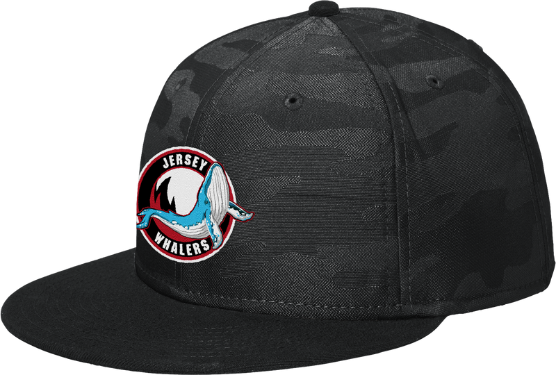 Jersey Shore Whalers New Era Camo Flat Bill Snapback Cap