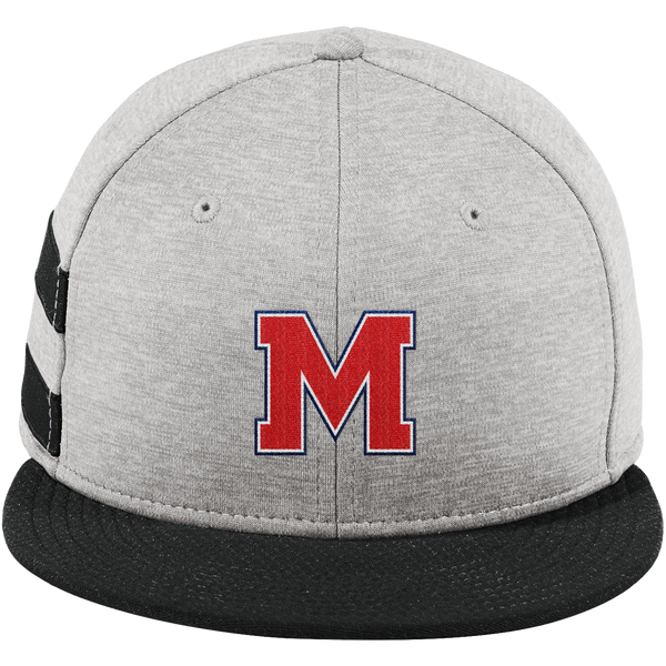 Mount St. Charles New Era Shadow Heather Striped Flat Bill Snapback Cap