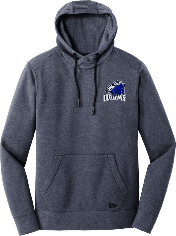 Brandywine Outlaws New Era Tri-Blend Fleece Pullover Hoodie