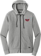 York Devils New Era Tri-Blend Fleece Full-Zip Hoodie