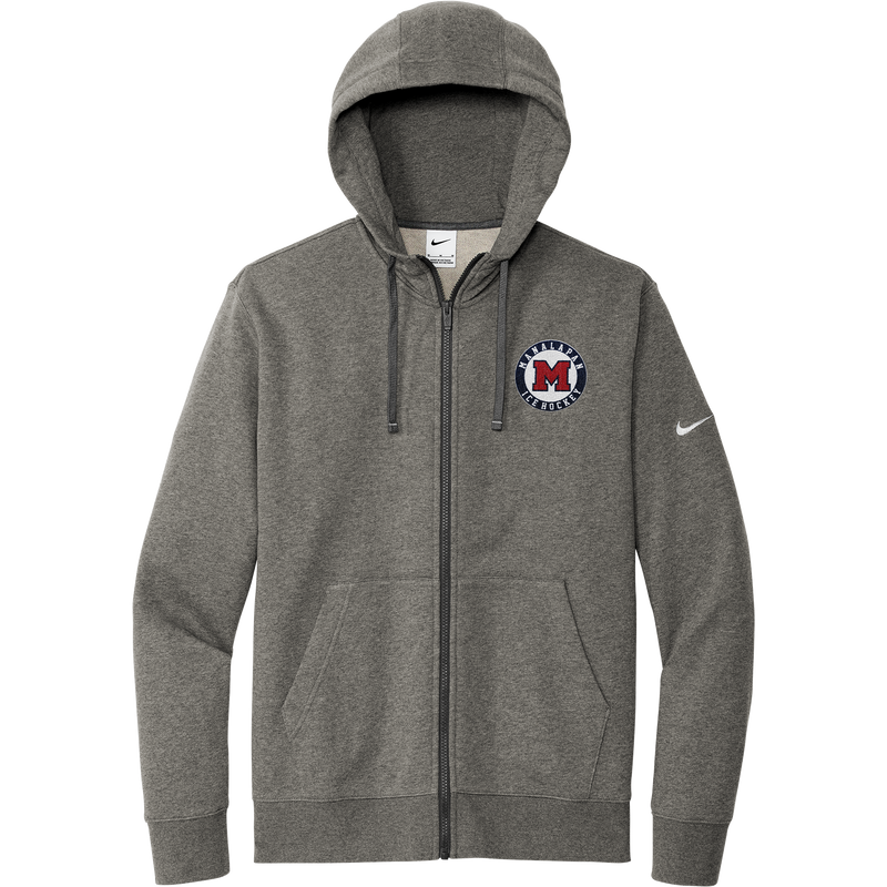 Manalapan Hockey Nike Club Fleece Sleeve Swoosh Full-Zip Hoodie