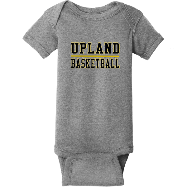 Upland Basketball Infant Short Sleeve Baby Rib Bodysuit