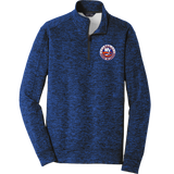 PAL Jr. Islanders PosiCharge Electric Heather Fleece 1/4-Zip Pullover