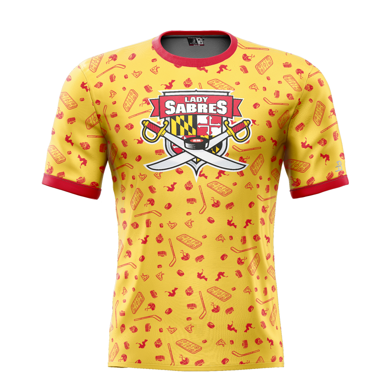 SOMD Lady Sabres Adult Sublimated Pattern Tee