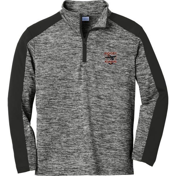 Chelsea Chiefs Youth PosiCharge Electric Heather Colorblock 1/4-Zip Pullover