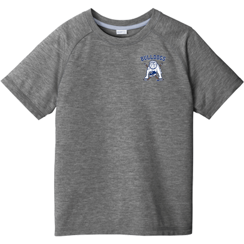 Chicago Bulldogs Youth PosiCharge Tri-Blend Wicking Raglan Tee