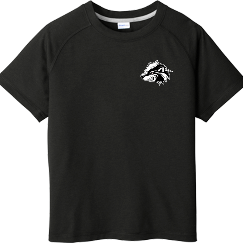 Allegheny Badgers Youth PosiCharge  Tri-Blend Wicking Raglan Tee