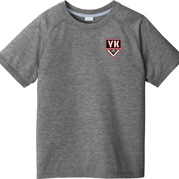 Young Kings Youth PosiCharge Tri-Blend Wicking Raglan Tee