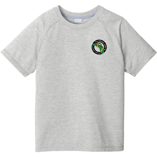 Florida Eels Youth PosiCharge Tri-Blend Wicking Raglan Tee